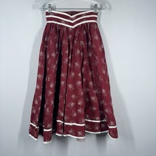 Vtg Jessicas Gunnies Gunne Sax Prairie Skirt Size 5 Cottagecore Floral Midi