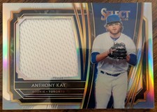 2020 Panini Select Anthony Kay Blue Jays Rookie Jumbo Swatch Holo Prizm #/250 NM