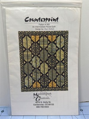 MOUNTAINPEEK CREATIONS - Quilt Pattern - COUNTERPOINT - 95'' x 112.5'' #352