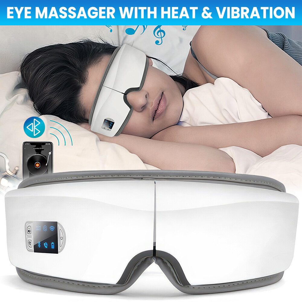 Eye Massager with Heat Vibration, Heated Eye Mask with Bluetooth Music 5 Modes | eBay Eye Massager with Heat Vibration, Heated Eye Mask with Bluetooth Music 5 Modes | eBay