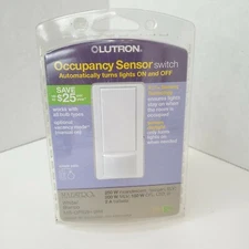 LUTRON Maestro Occupancy Motion Sensor Switch Single Pole MS-OPS2H-WH White