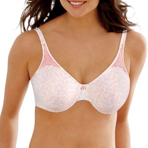Neu mit Etikett Bali Passion for Comfort Minimizer Bügel BH 34D rosa weiß Blätterdruck