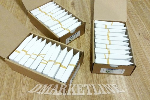4" X 5/8" Plastic plant labels pot tags Stakes markers nursery Etiquetas USA - Picture 11 of 14