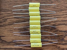 Qty 10 New .4 uf 630v Yellow Film Capacitors Guitar Tube Amp Tone Caps 404K 0.4