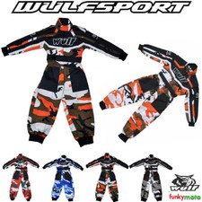 Enfant Combinaison de karting motocross WULF CAMO Off-Road Dirt PIT BMX Quad Kit