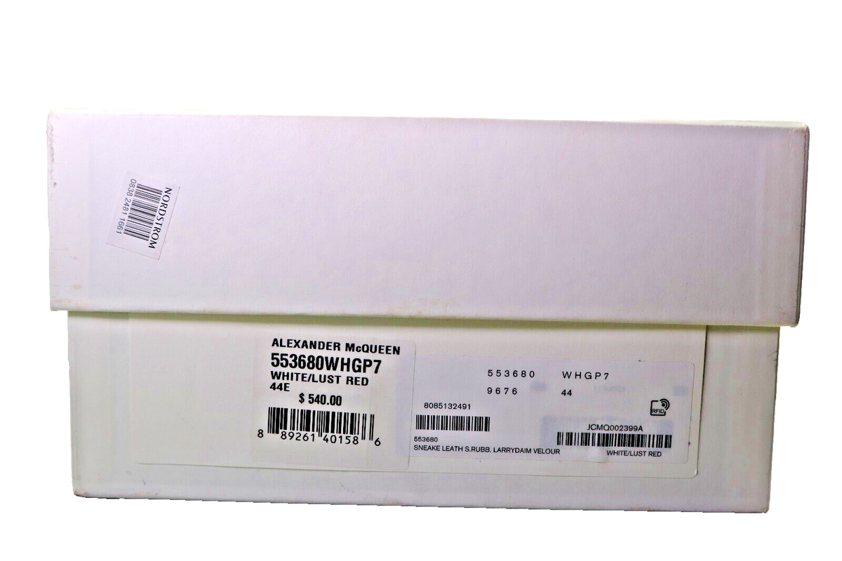 Alexander McQueen Oversized Sneaker White Lust Red (553770