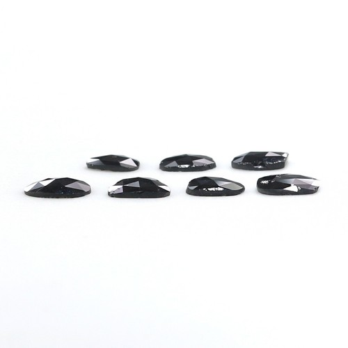 1.55 CT Natural Loose Slice Cut Diamond 5.10 MM Black Color Slice Diamond LQ2596 - Picture 7 of 8