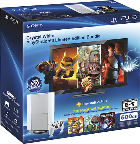 Sony PlayStation 3 Console Cech-4001c Super Slim 500 GB White Ps3 Sony PlayStation 3 Console Cech-4001c Super Slim 500 GB White Ps3