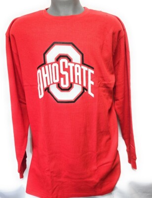 Mens Profile Varsity Ohio State OSU Buckeyes NCAA Red Big & Tall Waffle Shirt