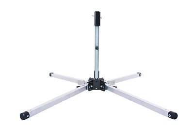 Galvanized Compact Steel Roll-up Sign Stand, Short Leg, Kick-Lever Leg-Release