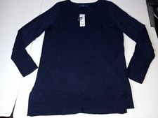 Apt. 9 Sparkling Blue Lightweight Pullover Crew Neck Sweater Women's Medium NWT