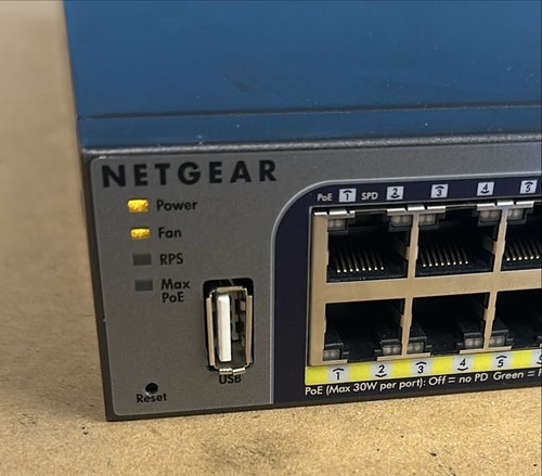 Netgear ProSafe M4100-50G-POE+ 48-Port Gigabit Etherent Managed PoE PARTS ONLY - Picture 2 of 4