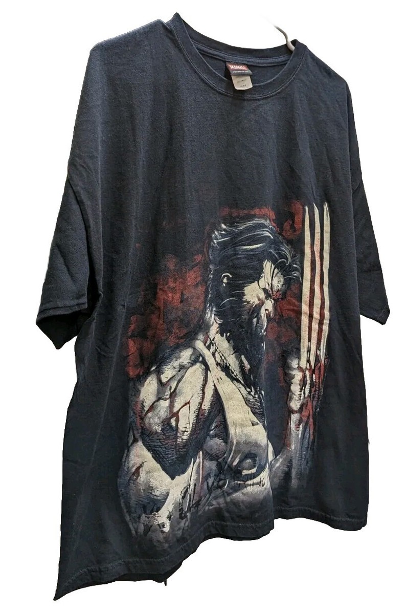 Vintage Y2K Wolverine Logan Marvel Mad Engine T-Shirt Marvel