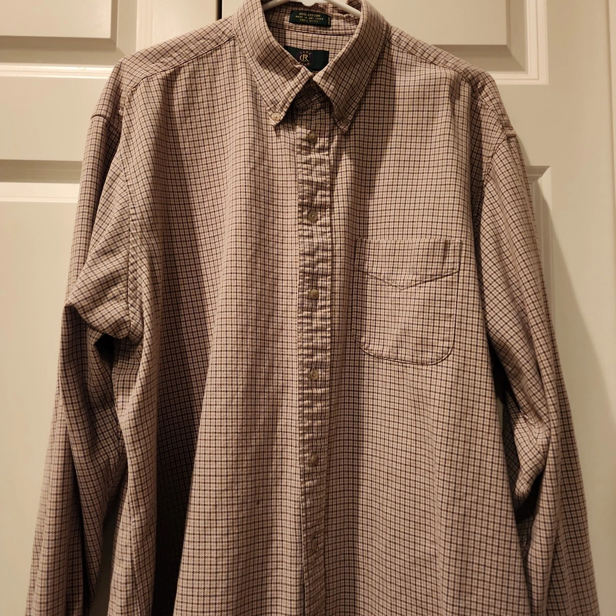 men's neutral button up