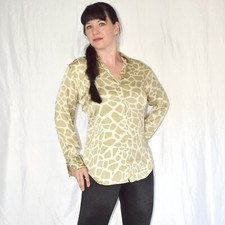 ZARA* Blusa In Seta Lucida Morbida* M (40) * Top Lucido* Camicia* Tunica