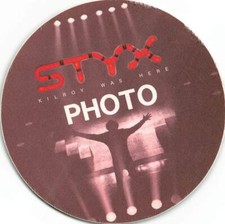Styx Backstage Pass 1983 Brown Cloth Photo Pass Variant