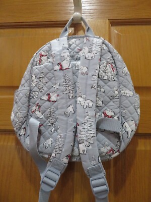 Vera Bradley Iconic Small Backpack Bag Quilted -BEARY MERRY  display picture 2