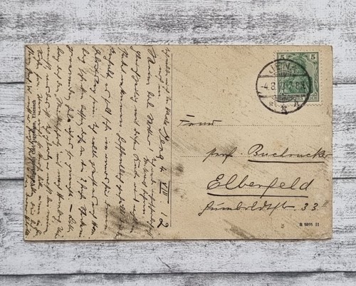 AK Jena Johannisthor Turm Bäckerei Haus Fachwerk Postkarte Handschrift Vintage - Bild 2 von 2