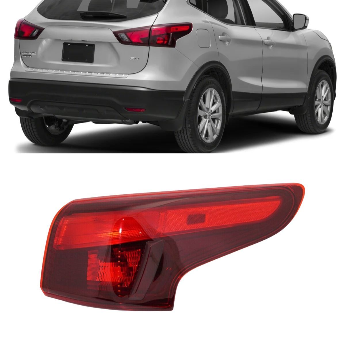 For 2017 2018 2019 Nissan Rogue Sport Tail Light Passenger Side