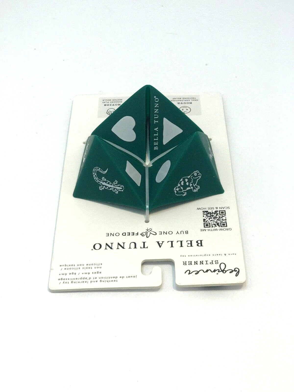 Tunno Tots Origami Teething Learning Folding Moving Toy Gray White Baby Game NEW