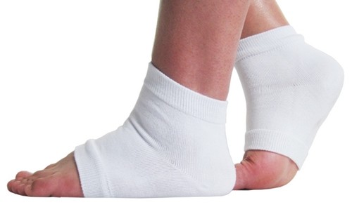 Calze a compressione gel manica tacco caviglia idratanti secche dure screpolate pelle piede - Foto 53 di 53