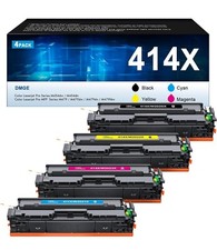 414A Toner Cartridge High Yield 4 Pack Replacement for HP 414A 414X Compatible