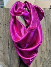 Wild Rag Western Scarves Solid Bright Pink Fuchsia Beautiful 36  x36  