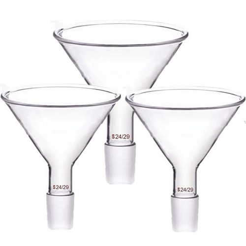Wholesale 50mm - 150mm Transparent Glass Funnel with Standard Joint for Flask GB - Picture 6 of 10