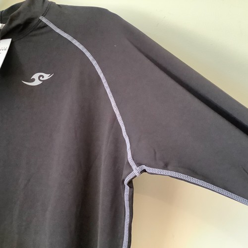 Take Five Base Layer mens black compression running top size 3XL long sleeves - Picture 5 of 7