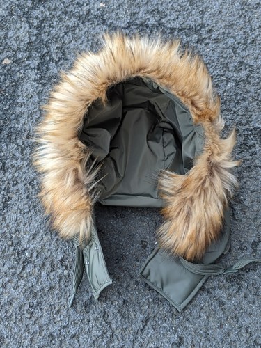 Removable Hood with Faux Fur Trim for 