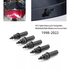 Black 5PCS Windscreen Windshield Bolt Screws Kit For Harley Electra Street Glide