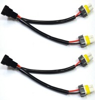 Splitter Draht Keramik 9005 HB3 Zwei Gurt Kopf Licht Hoch TräGer Y Adapter