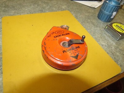 ACCURACY WARNER TOOLS VINTAGE CHALKLINE, USA. Orange Black All Metal