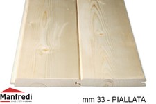 Perline in Legno di Abete Qualità A/B - Spessore mm 33, Lunghezza da 50 a 133 cm