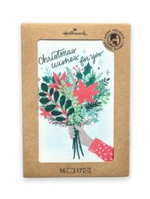 Hallmark Holiday Bouquet Boxed Christmas Cards 16 Count New Christmas Wishes