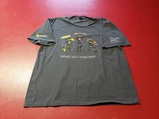 Microsoft Ignite T-Shirt Atlanta 2016 Gray XL What's  Your Ninja Skill? 