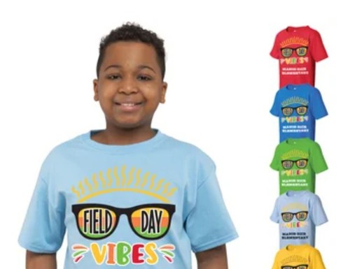 Field Day Vibes Funny Festival 2024 Unisex Kids T-Shirt Size Large. New & Sealed - Picture 4 of 4