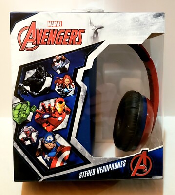 MARVEL AVENGERS Kid Safe Headphones Volume Limiting Age 6+ 