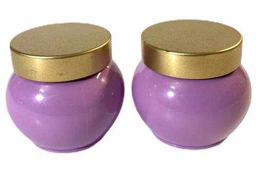 Avon Odyssey Perfume Softener Lot Of 2 Old Jar 5 Fl Oz