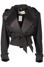 Alexandre Vauthier 2023 Belted Wool Blend Jacket Fr 38 Uk 10