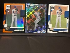 2022 Donruss Diamond Dominators Jacob DeGrom # D-2 & Orange Foil +Base #101 Mets