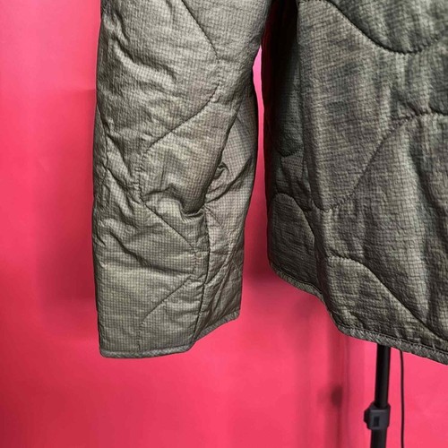 Express Green Puffer Button Up Jacket Size XL - Picture 3 of 7