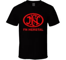 FN Herstal Firearms Guns Red Logo USA S to 5XL T-Shirt tee Unisex Free Shipping