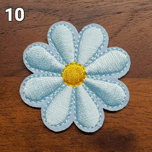 Flicken zum Aufbügeln Bügelflicken Aufbügler Blume Patches Stoff Aufbügelflicken - Bild 11 von 23