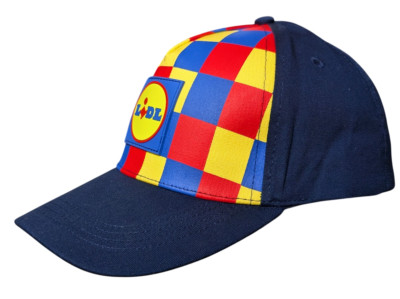 LiDL Kappe Basecap Cappy Unisex Dunkelbau Muster Snapback Cap Hut Mütze Käppchen