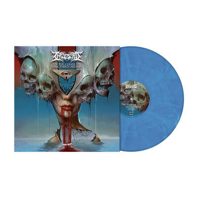 INGESTED - The Tide Of Death And Fractured Dreams - Vinyl-LP - blue marbled Viny
