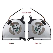 CPU GPU Radiator Replacement Cooling Fan for Gigabyte AERO15 OLED 17 RP77 RP75W