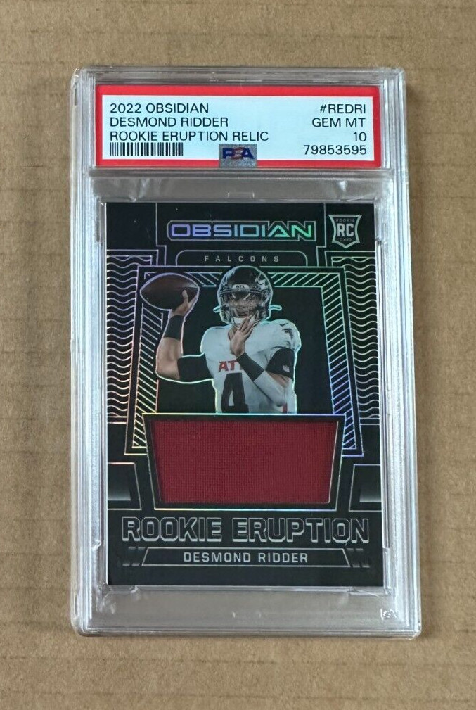 Desmond Ridder Panini Obsidian Rookie Eruption Relic #REDRI Base