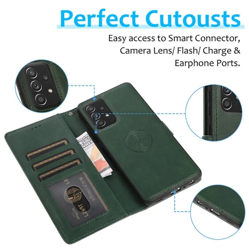 For Samsung S25 S24 S23 S22 S21 S20 FE Ultra Magnetic Leather Cover Wallet Case - Picture 5 of 86