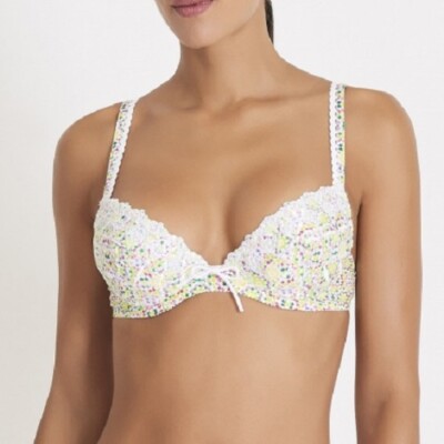 Lingerie Aubade Push-Up Bra Bahia Plunge Solaire Neckline 90A